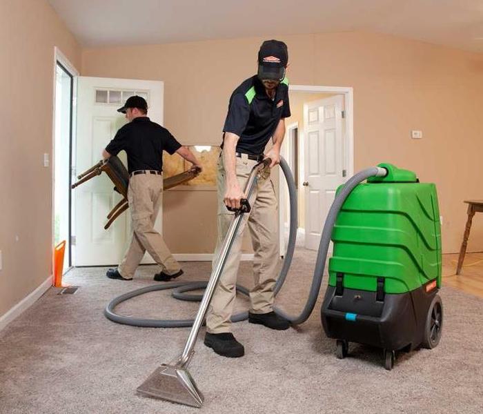 SERVPRO techs cleaning carpets