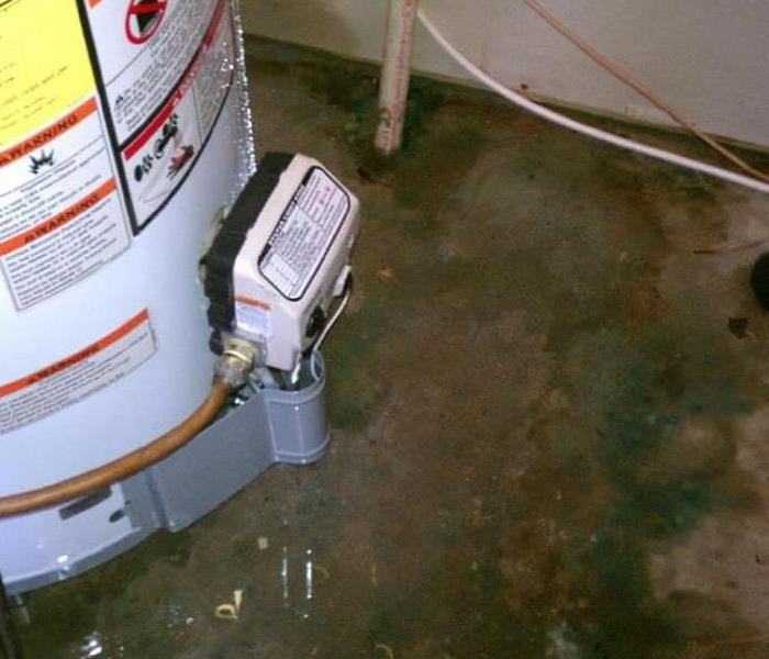 A Water heater leak
